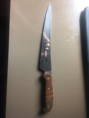 VTG CARVING KNIFE - KARLSSON NILSSON ESKILSTUNA ROSTFRITT SWEDEN! STAMPED!