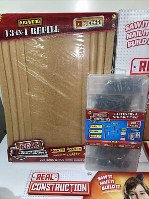 Lot Of JAKKS PACIFIC Real Construction Kit Multi-Pack 10 PIECES Foam Wood