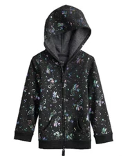 NWT Disney Jumping Beans Full Zip Hoodie 2T Metallic Minnie Mouse Softest Fleece