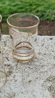  6 verres à liqueur vintage en verre avec dorures vintage 