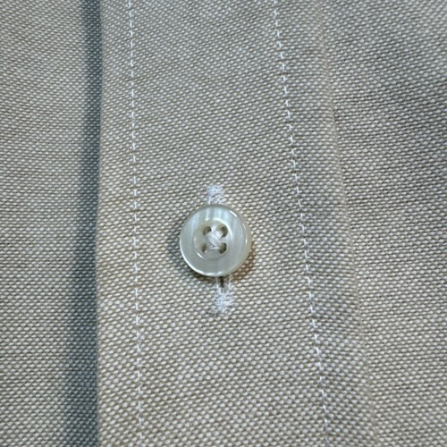 Van Heusen Men’s Dress Shirt Regular Fit Oxford Oatmeal Cream Size XXL 17 34/35 - 第 4/12 張圖片