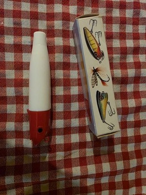 Vintage Avon Sure Catch fishing lure figural after shave with original box.