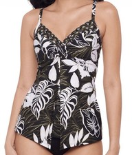 Miraclesuit Women's Elle Dorado Love Knot Underwired Tankini , Size 12, 142