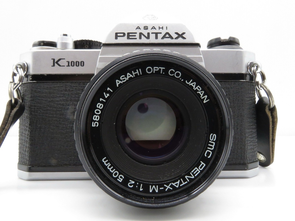 Pentax K1000 35mm SLR Film Camera w/ 50mm f2 Pentax-M Lens