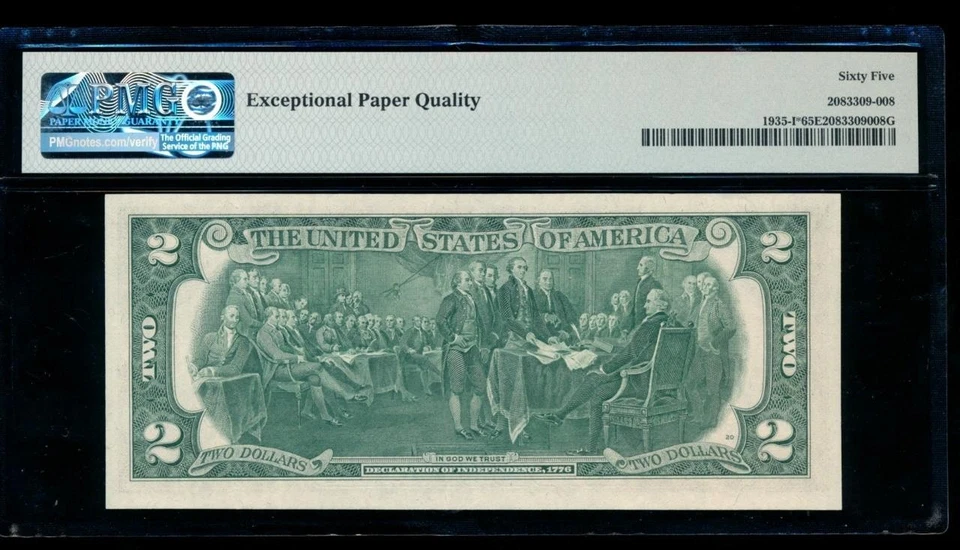 AC 1976 $2 Minneapolis FRN *STAR* PMG 65 EPQ Fr 1935-I* - Image 2 of 2