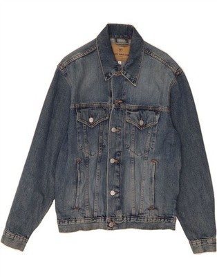 TOM TAILOR Herren Jeansjacke UK 36 Small Blau Baumwolle AB10