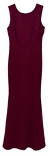 RTLS 200 DRESS THE POPULATION WOMENS DEEP RASPBERRY LONG GOWN SZ M