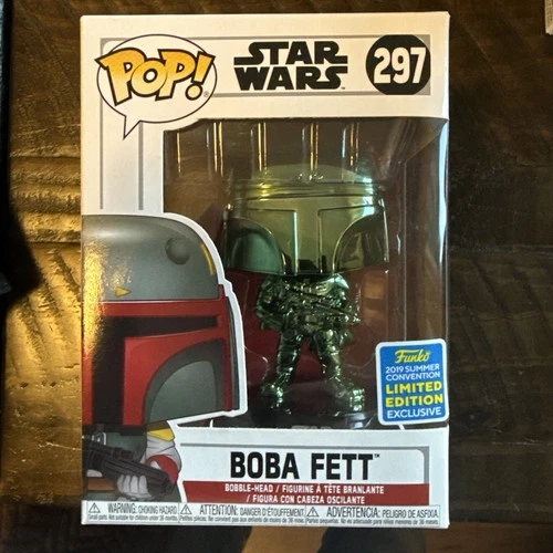Funko Pop! Vinyl: Star Wars - Boba Fett (Green) (Chrome) - 297