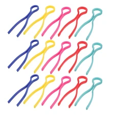 100 Pcs Round Bobbin Fixing Clip Spool Holder Clamps Plastic Clips