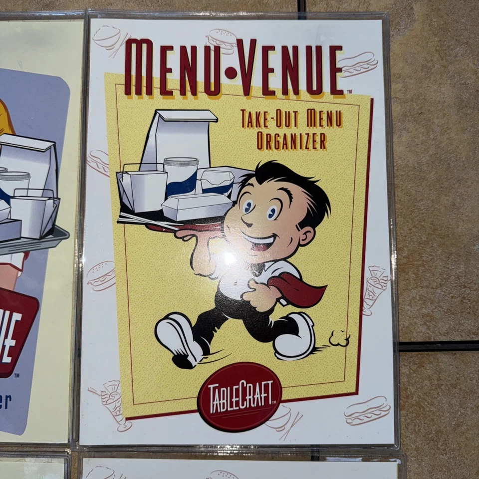 Tablecraft Porta Menù Luogo Lotto di (4) Organizzatore Menù da asporto - Immagine 2 di 4