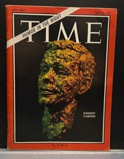 Johnny Carson Autographed Signed Time Magazine Cover 1967 Vintage Television