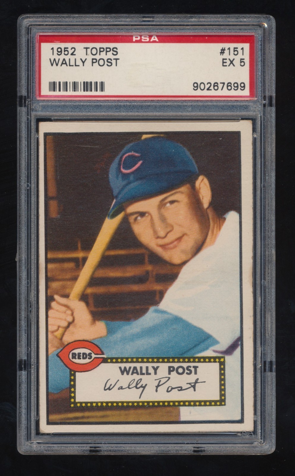 PSA 5  1952 Topps Baseball  Wally Post # 151