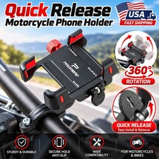 Motorcycle Bike Phone Holder 360  Aluminum Quick Release Bicycle Handlebar Mount