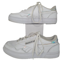 Reebok Club MEMT Women  s 7.5 White Sneakers Classic Casual Shoes G58127