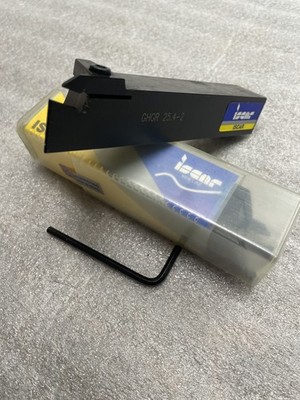 NEW Iscar GHGR 25.4-2 Cut-Grip 1  RH Parting Grooving Holder .016-.094 02800606