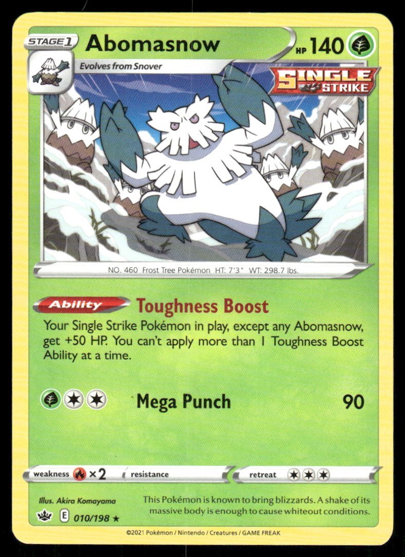 Pokémon TCG Pokémon Abomasnow Abomasnow Rare Regular