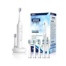 Sonic Electric Toothbrush for Adults with 5 Toothbrush Replacem... USA FAST SHIP
