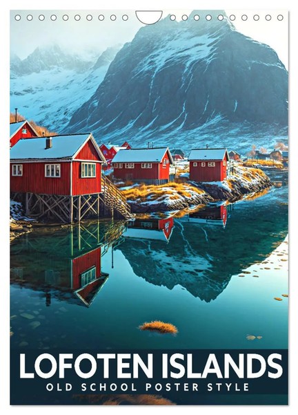 Lofoten Islands - Old School Poster Style (Wall Calendar 2026 DIN A4...-image