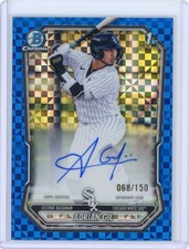 2026 Bowman Chrome 1st Adrian Gil Blue X-Fractor Auto #/150