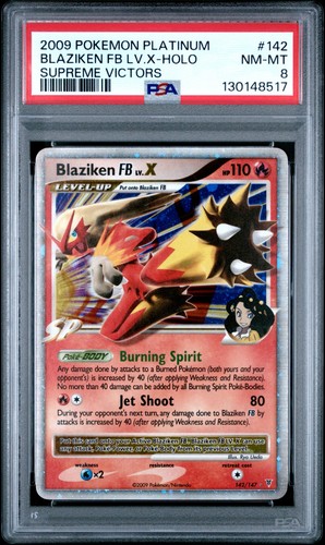 Blaziken FB LV.X graded PSA 8 for sale on eBay