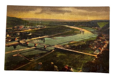 Postcard Karlstadt Am-Main. Portland-Zement-Fabrik. Divided back. Unposted