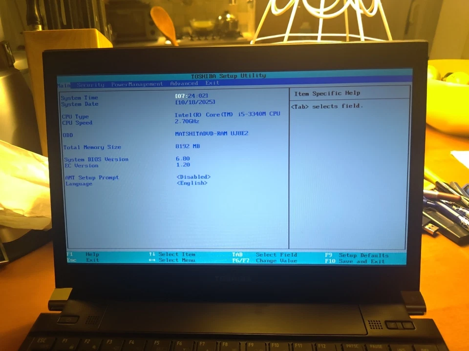 Notebook TOSHIBA  PORTEGE portègè R930 A Class - no hd - RAM 8 GB - i5 vpro - Immagine 2 di 4