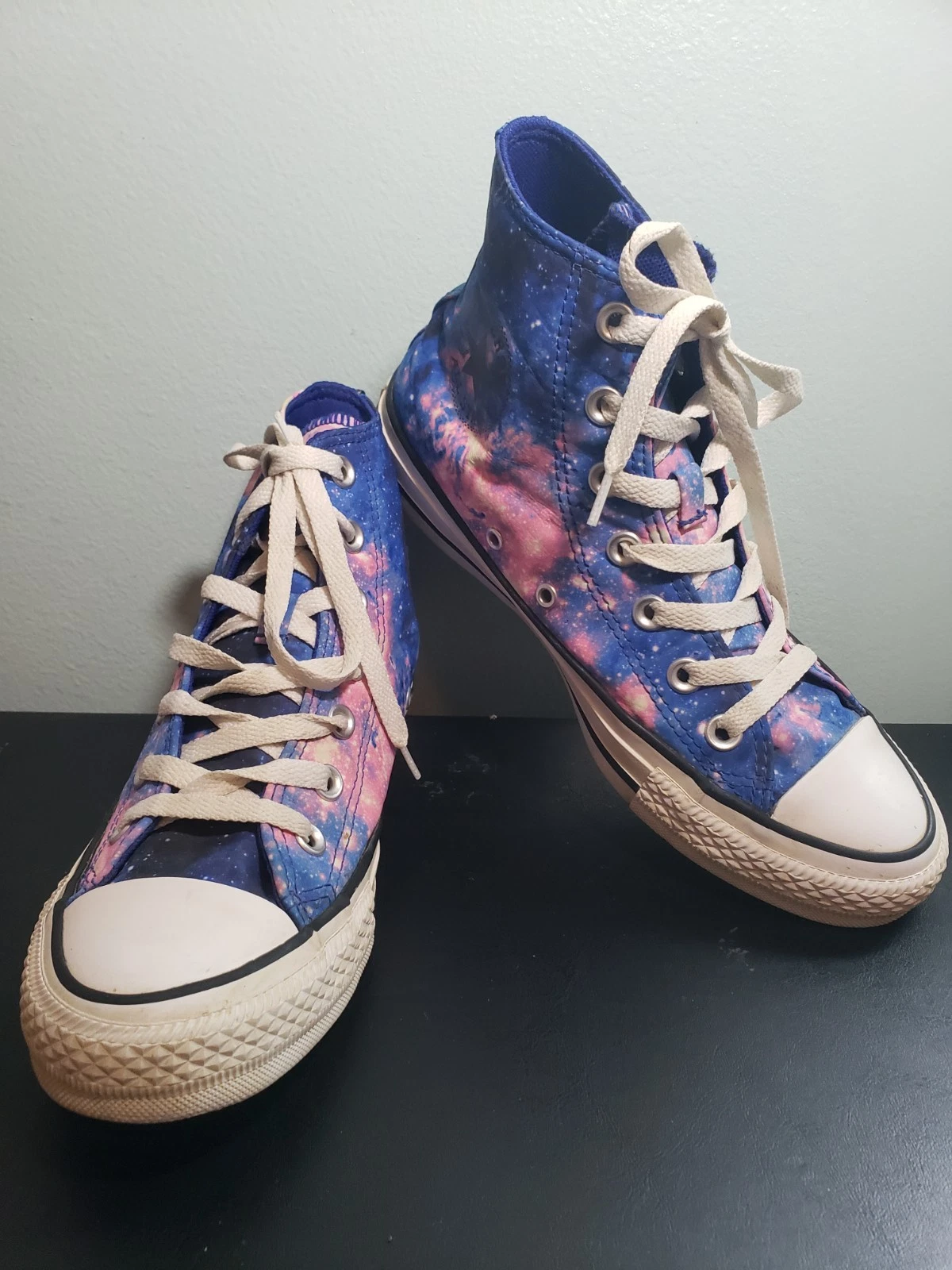 Converse All Star Chuck Taylor Miss Galaxy alte taglia 7 viola rosa