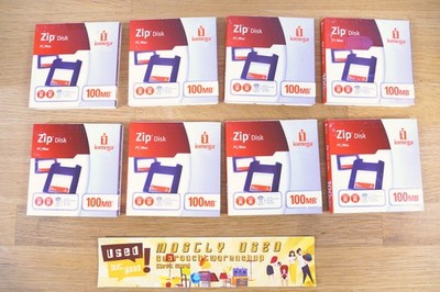 IOMEGA ZIP 100 Media 8-Pack - PC/MAC - SEALED | NOS