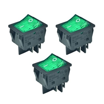 3pcs 4Pin 30A 125V/250V T85/55 1E4 Large Current Rocker Power Switches for In...