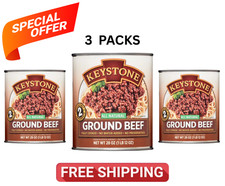 Free Shipping Keystone All Natural Ground Beef, 28 oz Can 3 cans