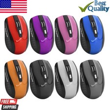 2.4GHz Wireless Optical Mouse Mice  USB Receiver For PC Laptop Computer DPI USA