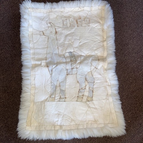 Vintage Llama Rug (or Wall Hanging) with 2 Pillows Peru Great Decor So Soft #e32 - Picture 10 of 23