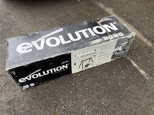 EVOLUTION MITRE SAW STAND SUPPLIED WITH ADJUSTABLE WORK SUPPORT ARMS