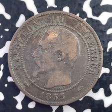 1855-A France 10 Centimes Lot#C8072