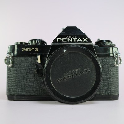 Pentax MV-1 analoge Spiegelreflexkamera 35 mm schwarz nur Gehäuse getestet