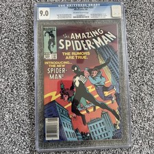 AMAZING SPIDER-MAN #252 CGC 9.0 NEWSSTAND MARVEL 1984 KEY 1ST BLACK SUIT SPIDEY