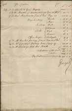 KING GEORGE II (GREAT BRITAIN) - MANUSCRIPT DOCUMENT DOUBLE SIGNED 1758