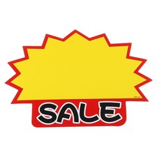 80pcs Star Burst Signs,7x5.5in Blank Star Burst Signs Price Tag Sale