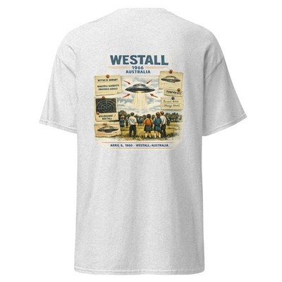 WESTALL 66 Unisex embroidered Classic Tee   UFO Mystery Apparel