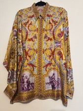 GIANNI VERSACE VINTAGE '93 Spellbook BAROQUE ATELIER Silk Shirt