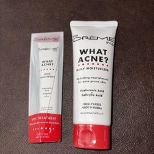 The Cr me Shop What Acne Daily Moisturizer  Spot Treatment NEW w Free Shipping