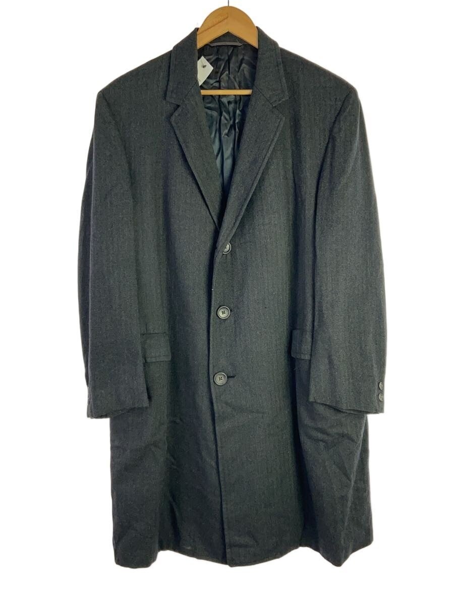 Coat/-/Wool/Blk/Plain 3450