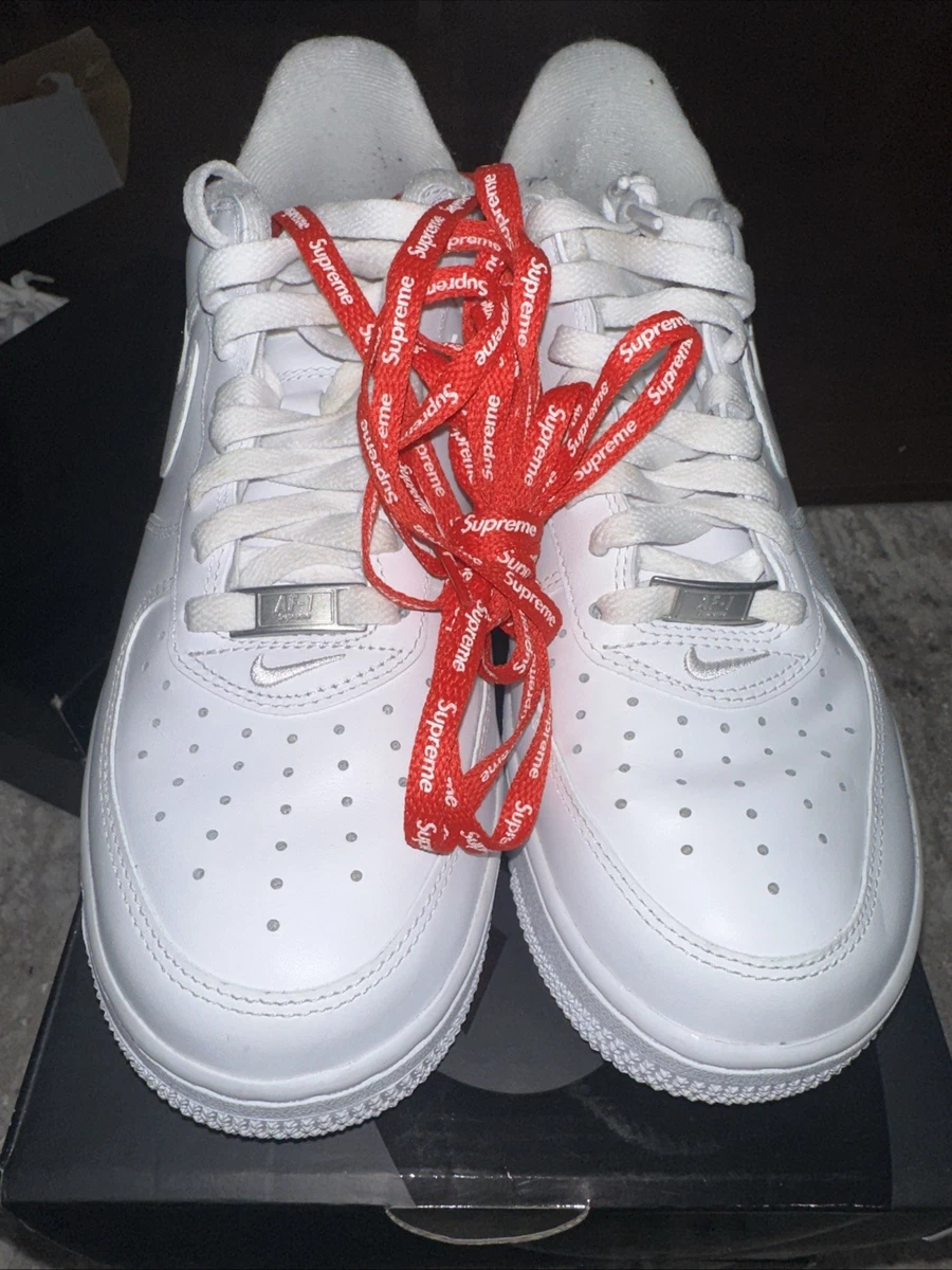 【ブリリアントティアラ⠀】Supreme Air Force 1 ホワイト Купить Nike Air Force 1 Low Supreme White в СПБ — Кроссовки в