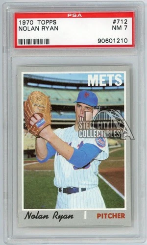 Nolan Ryan 1970 Topps Baseball Card #712 PSA 7