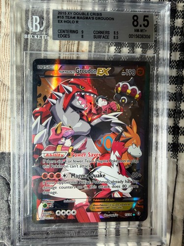 Team Magma's Groudon-EX graded BGS 8.5 for sale on eBay