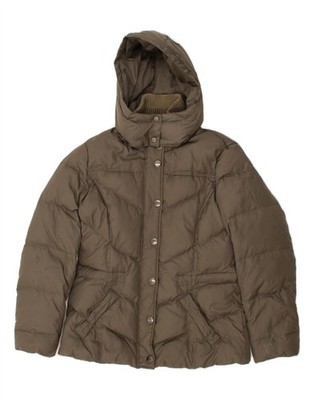 ESPRIT wattierte Damenjacke mit Kapuze UK 14 mittelgrau Polyester AG10