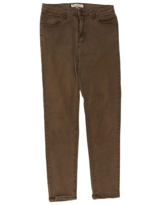 Paco Boutique Damen Slim Jeans UK 14 Medium W30 L28 Khaki Baumwolle BR21