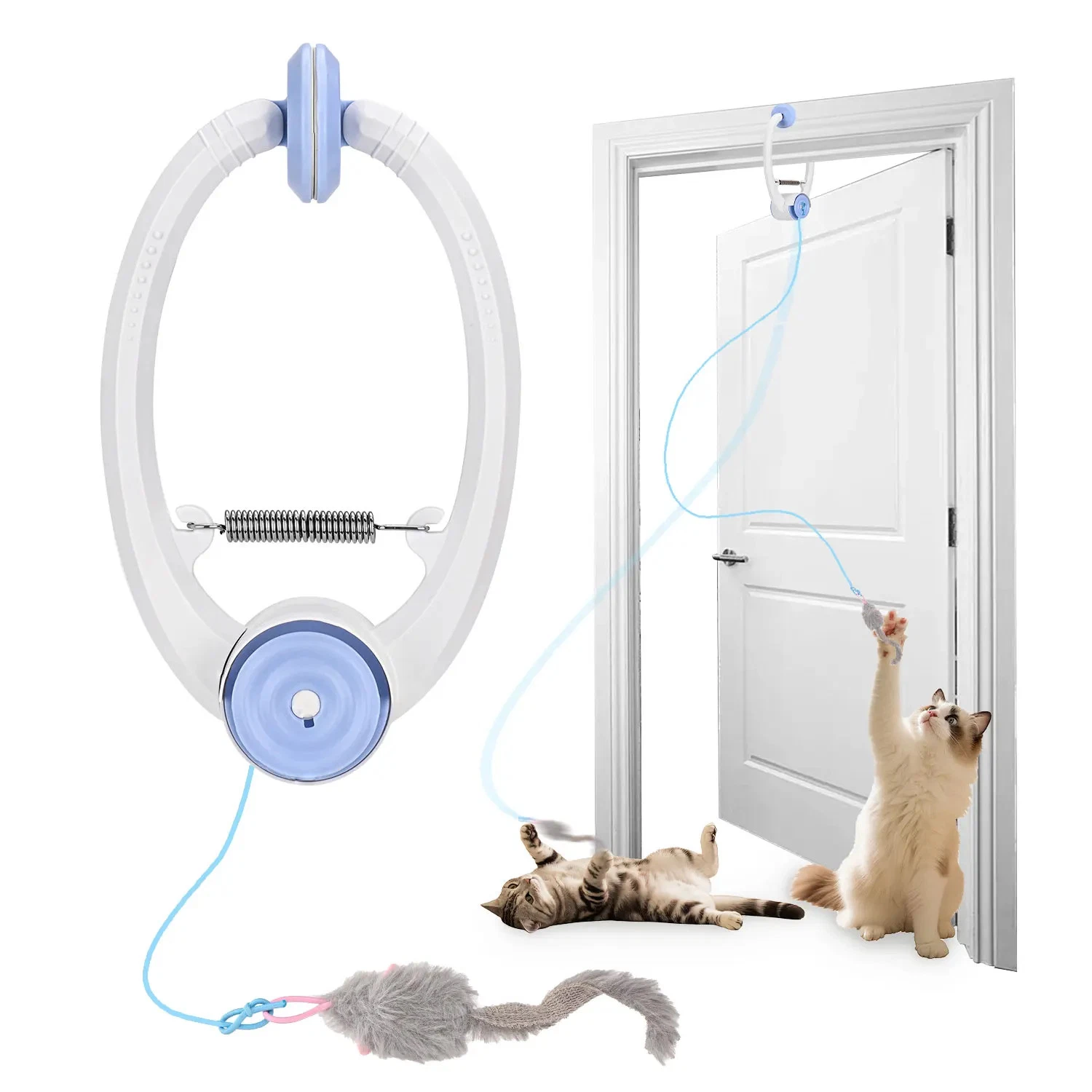 Cat Toys Electric Door Hanging Cat Toy Interactive Cat Toy USB Rechargeable Self