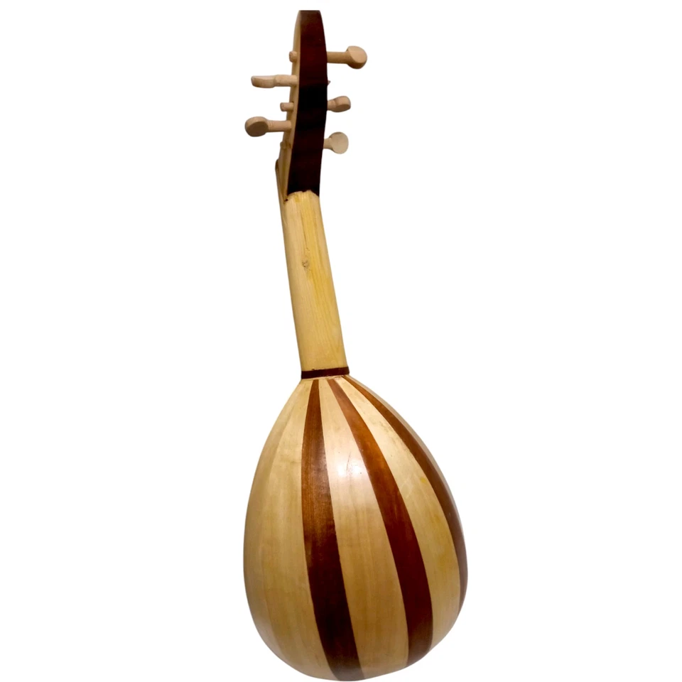 Pequeño Laúd Música Oud Instrumento Cuerdas Melodías Marroquí Hecho a Mano Árabe Música Oud Foto 4 de 4