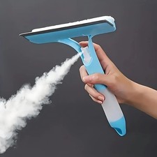 "Handheld Blue Glass Wiper Streak-Free Window Squeegee for Bathroom Mirrors, K